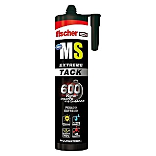 Fischer Adhesivo y sellador MS Extreme Tack (Negro, 290 ml)