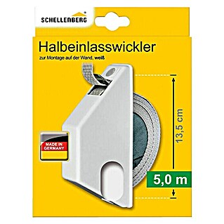 Schellenberg Halbeinlasswickler Mini (28 x 152 x 110 mm, Geeignet für: Rollladen-Mini-Systeme)