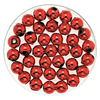Glorex Deko-Perlen (Rot, 8 mm, 75 g)