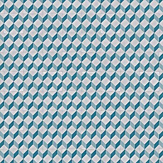 Tarkett Suelo vinílico a metros Exclusive cube tile blue (Ancho: 2 m)