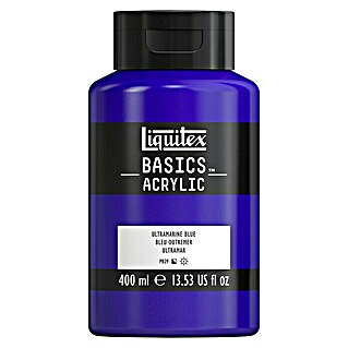 Liquitex Basics Acrylfarbe (Ultramarinblau, 400 ml, Flasche)