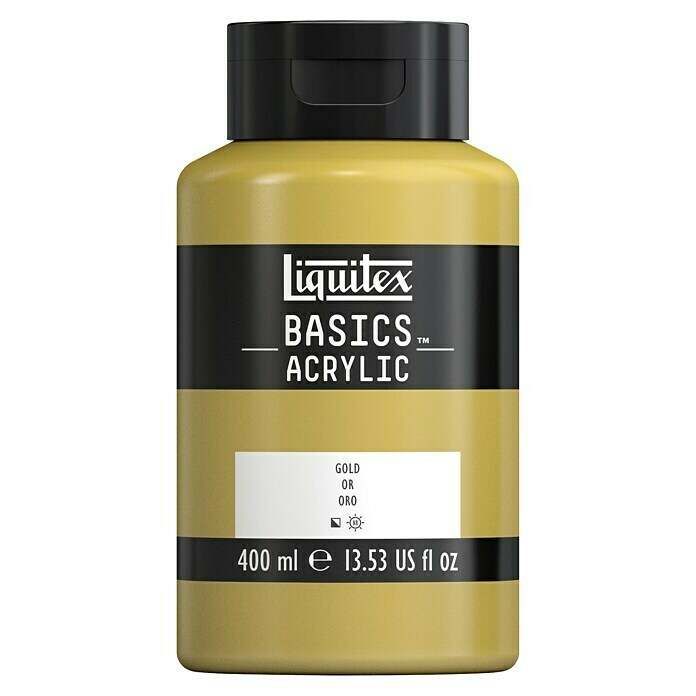 Liquitex Basics Acrylfarbe (Gold, 400 ml, Flasche)