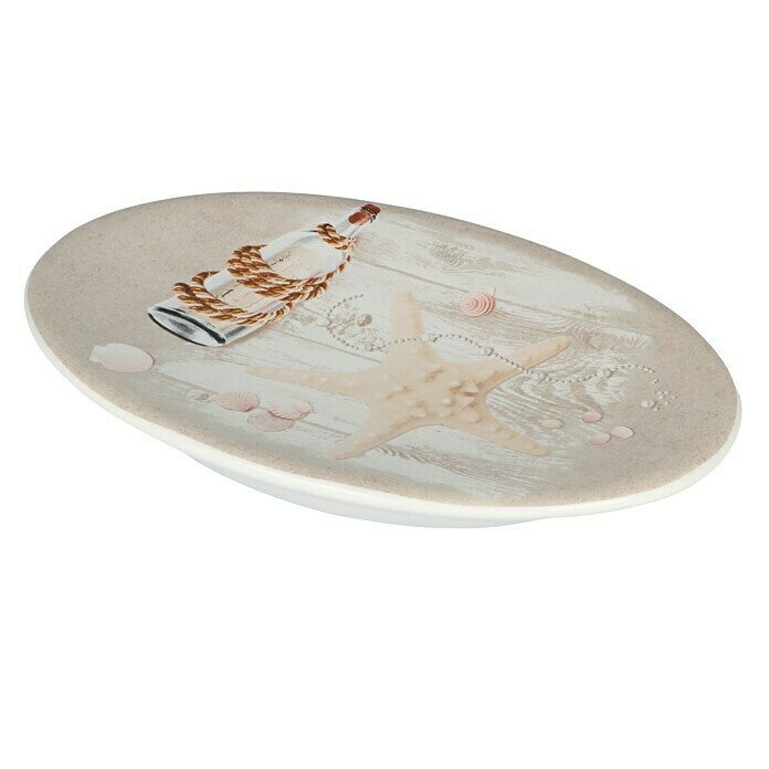 Venus Sealife Seifenschale (Keramik, Beige/Weiß)