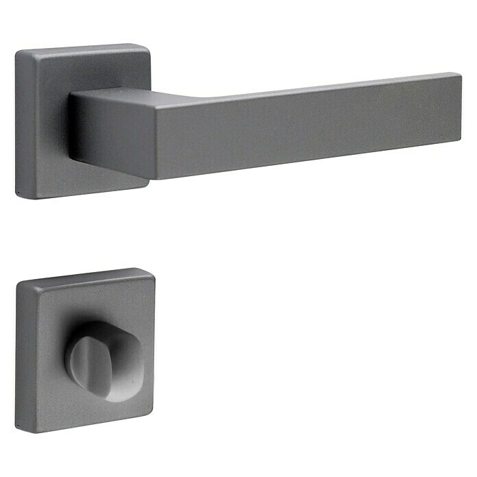 Diamond Doors WC-Türgarnitur Savannah (Türstärke: 40 - 45 mm, Schlitzkopf/Olive SK/OL, Anthrazit)