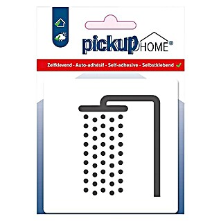 Pickup Sticker Route Acryl (l x b: 9 x 9 cm, Douche, Wit)