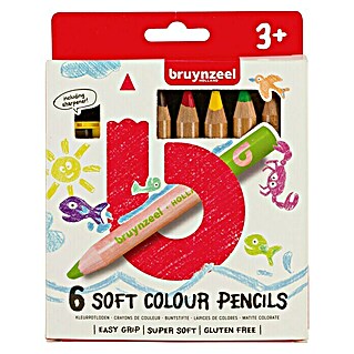 Talens Bruynzeel Set de lápices de dibujo Soft color pencils (6 ud., Multicolor)