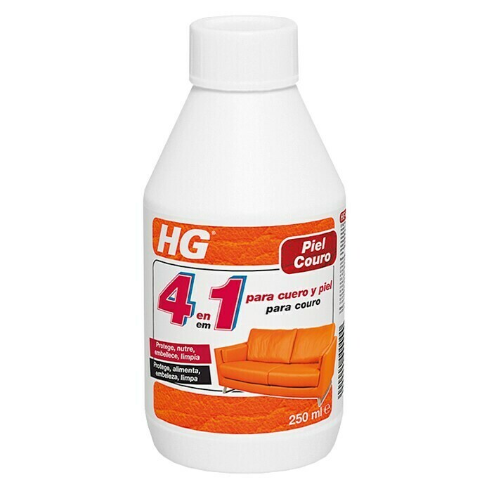 HG para la piel y cuero 4 en 1 (250 ml, Botella) | BAUHAUS
