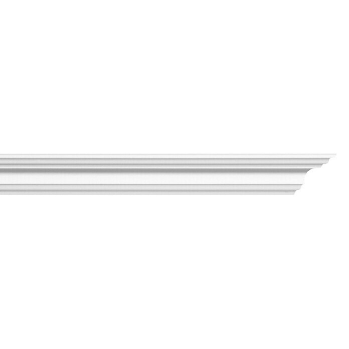 Zierprofil E 10 (2 m x 3,2 cm x 3,2 cm, Polystyrol XPS)