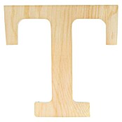 Artemio Letra de madera (Motivo: T, L x An x Al: 11,5 x 1 x 11,5 cm, Madera)