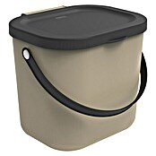 Rotho Mülltrennsystem Albula (6 l, Cappuccino, Eckig, Kunststoff)