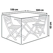 Sunfun Funda protectora para juego de balcón (Ø x Al: 100 x 65 cm)