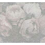 AS Creation New Walls Vliestapete Rose (Weiß/Rosé, Floral, 10,05 x 0,53 m)