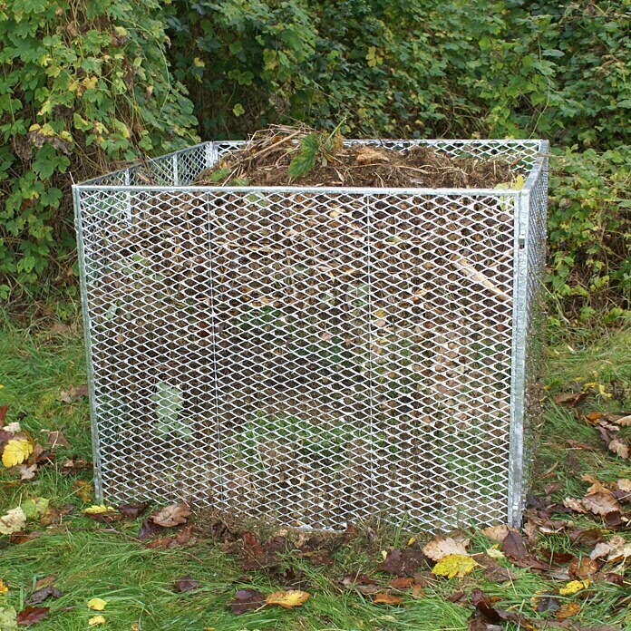 Metallgitter-Komposter Garten-Komposter Metallkomposter Drahtkomposter grün 