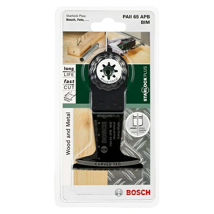 Bosch Invalzaagblad Wood and Metal PAII 65 APB (Geschikt voor: Hout, 50 x 65 mm, STARLOCK-Plus-systeem)