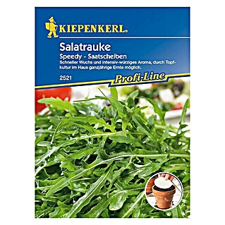 Kiepenkerl Profi-Line Gemüsesamen Saatscheibe Rucola Speedy (Eruca sativa, Erntezeit: Ganzjährig)