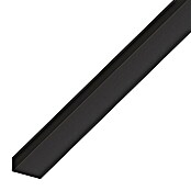 Kantoflex Perfil angular (1.000 x 25 x 20 mm, Espesor: 2 mm, PVC duro, Negro)