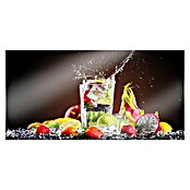 CUCINE Küchenrückwand (Cocktail Splash, 80 x 40 cm, Stärke: 6 mm, Einscheibensicherheitsglas (ESG))