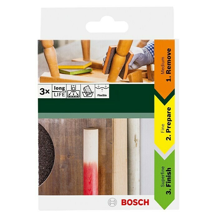Bosch Set brusnih spužvica Kontur 