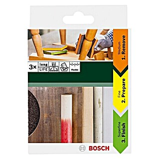 Bosch Set flexibele schuurblokken Contour (3-delig)