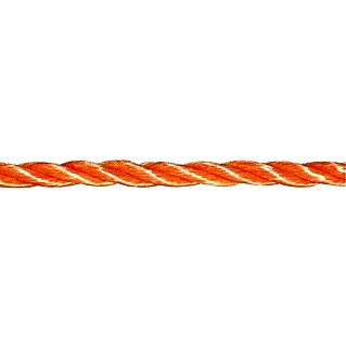 PP uže po dužnom metru (Promjer: 8 mm, Polipropilen, Narančaste boje, 3-struko usukano)