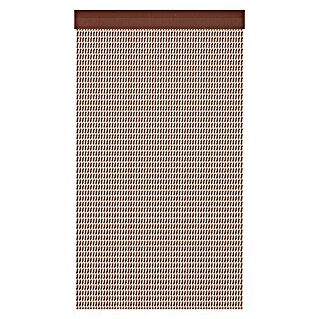 Cortina para puerta Palma (Tostado / marrón oscuro, 90 x 210 cm)
