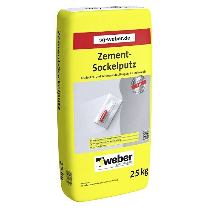 SG Weber Zement-Sockelputz IP 14 (25 kg)