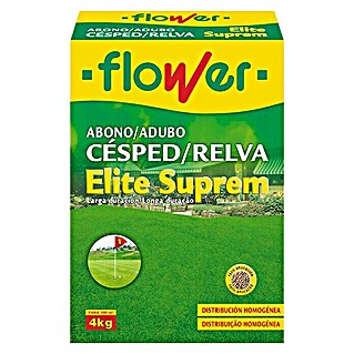 Flower Abono para césped Elite Suprem (4 kg, Contenido suficiente para: 1.000 m²)