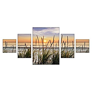 ProArt Young Living Leinwandbild 5-Teiler (Beach Harmony II, B x H: 150 x 70 cm, 5 -tlg.)