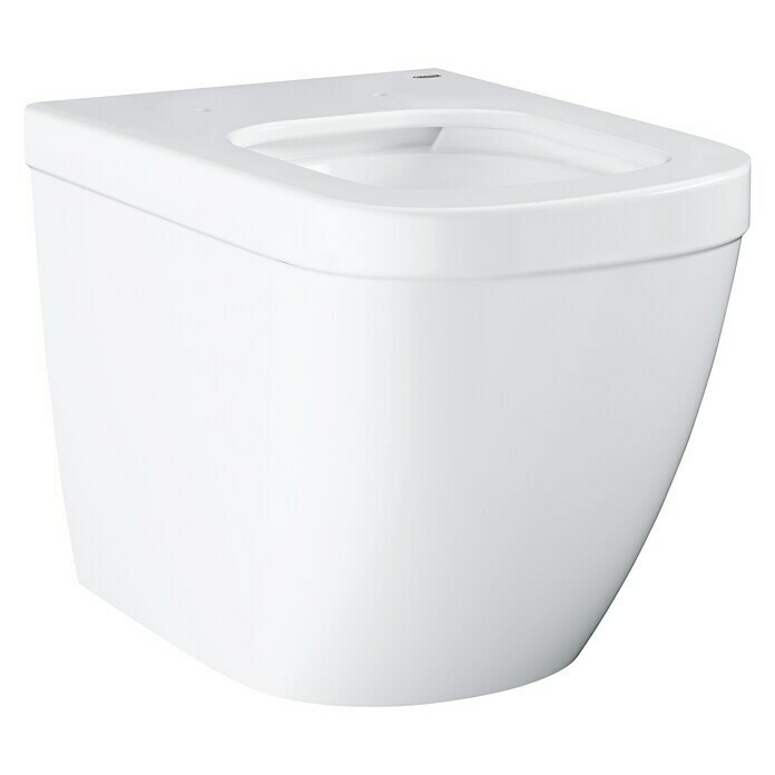Grohe Euro Keramik Spoelrandloos staand toilet Typ 2 (Zonder coating, Diepspoeler, Uitlaat: Horizontaal, Wit)