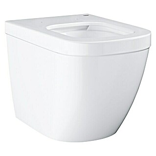 Grohe Euro Keramik Staand toilet Typ 2 (Zonder spoelrand, Voorzien van standaardglazuur, Spoelvorm: Diep, Uitlaat toilet: Horizontaal, Wit)