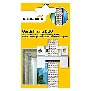 Schellenberg Gurtführung DUO (Rechteckig, Rollladen-Maxi-Systeme, Zugluftdichtung, Weiß)