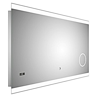 DSK LED-Lichtspiegel Silver Shine 2.0 (120 x 70 cm, Berührungssensor)