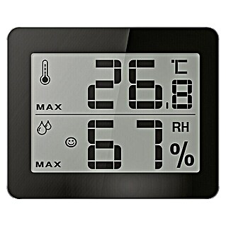 Technoline Termometar (LCD zaslon, Na baterijski pogon, Crne boje, 10 x 1 x 8,1 cm)