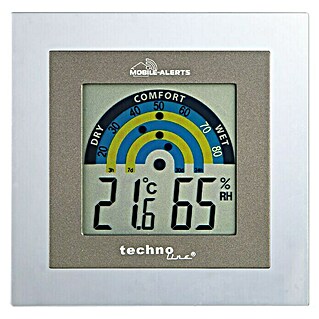 Technoline Klimamesser MA10230 (Display, Batteriebetrieben, Grau, 1,6 x 9,8 x 10 cm)