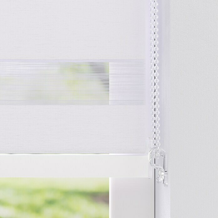 Expo Ambiente Doppelrollo mit Kassette (B x H: 220 x 175 cm, Weiß)