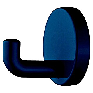 Garderobna kuka (Ø x D: 40 x 30 mm, Poliamid, Zidna montaža, Plave boje)