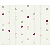 AS Creation Flis tapeta Life 2 (Bež/crveno/bijelo, Grafički, 10,05 x 0,53 m)