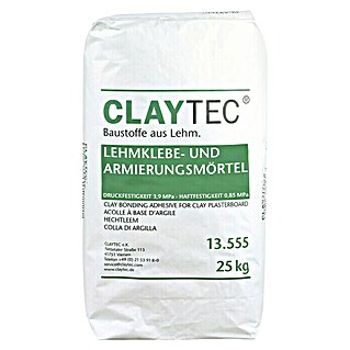 Claytec Klebe- & Armierungsmörtel (25 kg, Geeignet für: Lehmbauplatte)