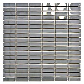 Mosaikfliese Rechteck Steel XCE 1548G (29,8 x 30,5 cm, Silber, Glänzend)