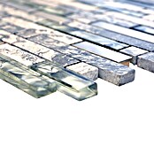 Mozaïektegel Verband Crystal XCM MV778 (30 x 30 cm, Grijs/Zilver, Glanzend)