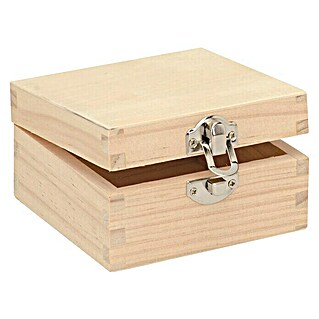 Holzbox (10 x 10 x 5,5 cm, Holz)