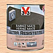 V33 Barniz para madera Mate Ultra Resistente (Incoloro, Mate, 750 ml)