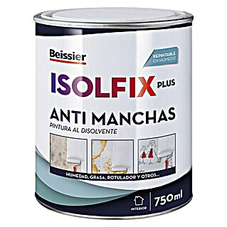 Beissier Pintura antimanchas Isolfix Plus (Blanco, 750 ml, Mate)