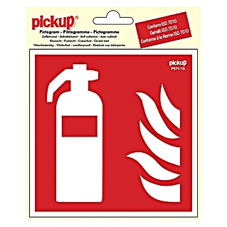 Pickup Etiqueta adhesiva (L x An: 15 x 15 cm, Extintor de incendios)