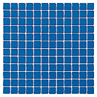 Palazzo Baldosa de mosaico Liso (31,6 x 31,6 cm, Azul marino)