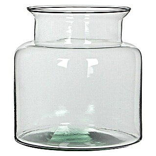 Jarrón de vidrio Mathew (Ø x Al: 19 x 18 cm, Transparente)