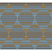 AS Creation Linen Style Vliestapete (Grau/Blau, Grafisch, 10,05 x 0,53 m)