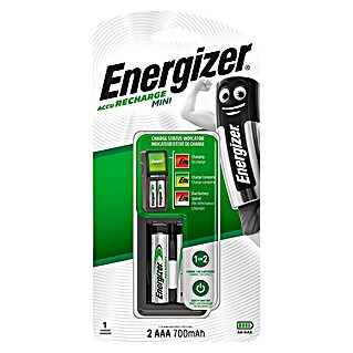 Energizer Ladegerät Mini (2 Micro-Akkus (AAA) 700 mAh, Ladekanäle: 2)