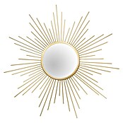 Wandspiegel Sun (Durchmesser: 60 cm, Gold, Metall)