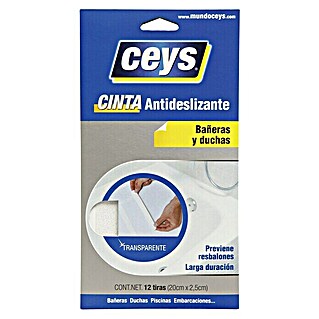 Ceys Cinta adhesiva protectora Antideslizante (20 x 2,5 cm)
